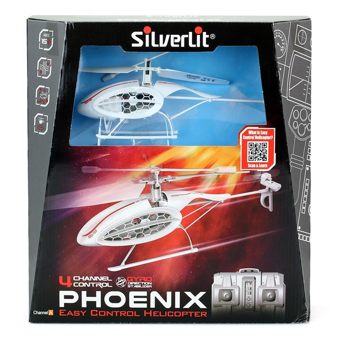 Silverlit Phoenix U.K. Helikopter 4CH Gyro Beyaz