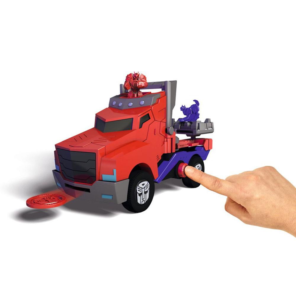 Transformers Optimus Prime Battle Truck Sesli Disk Atan Araç