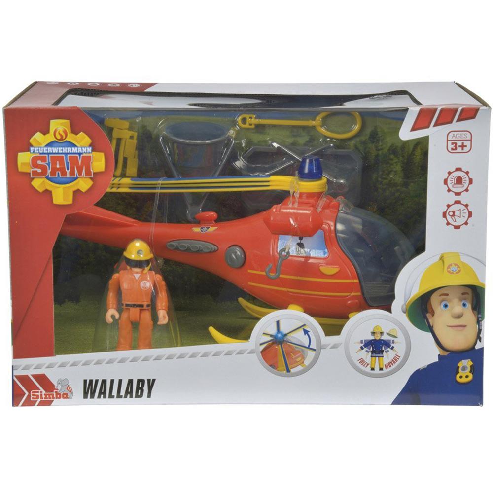 Fireman Sam Wallaby Helikopter Oyun Seti
