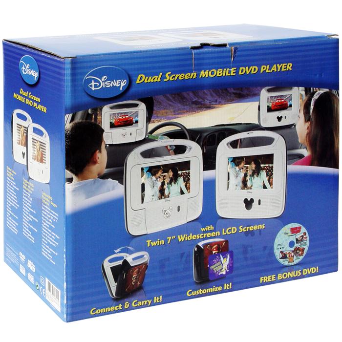 Portatif Disney Dvd Player (Çift - Lcd Ekran) 18 cm