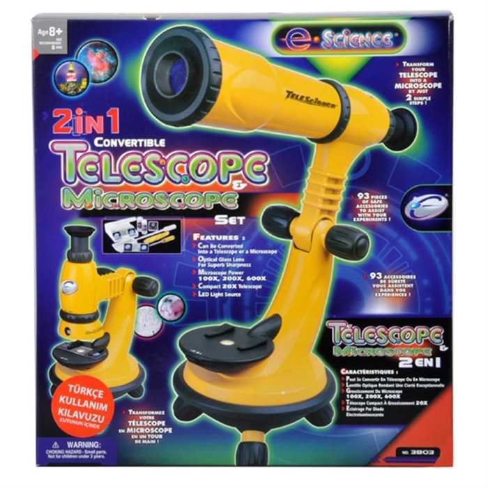 2 in 1 Teleskop / Mikroskop Seti 93 Parça