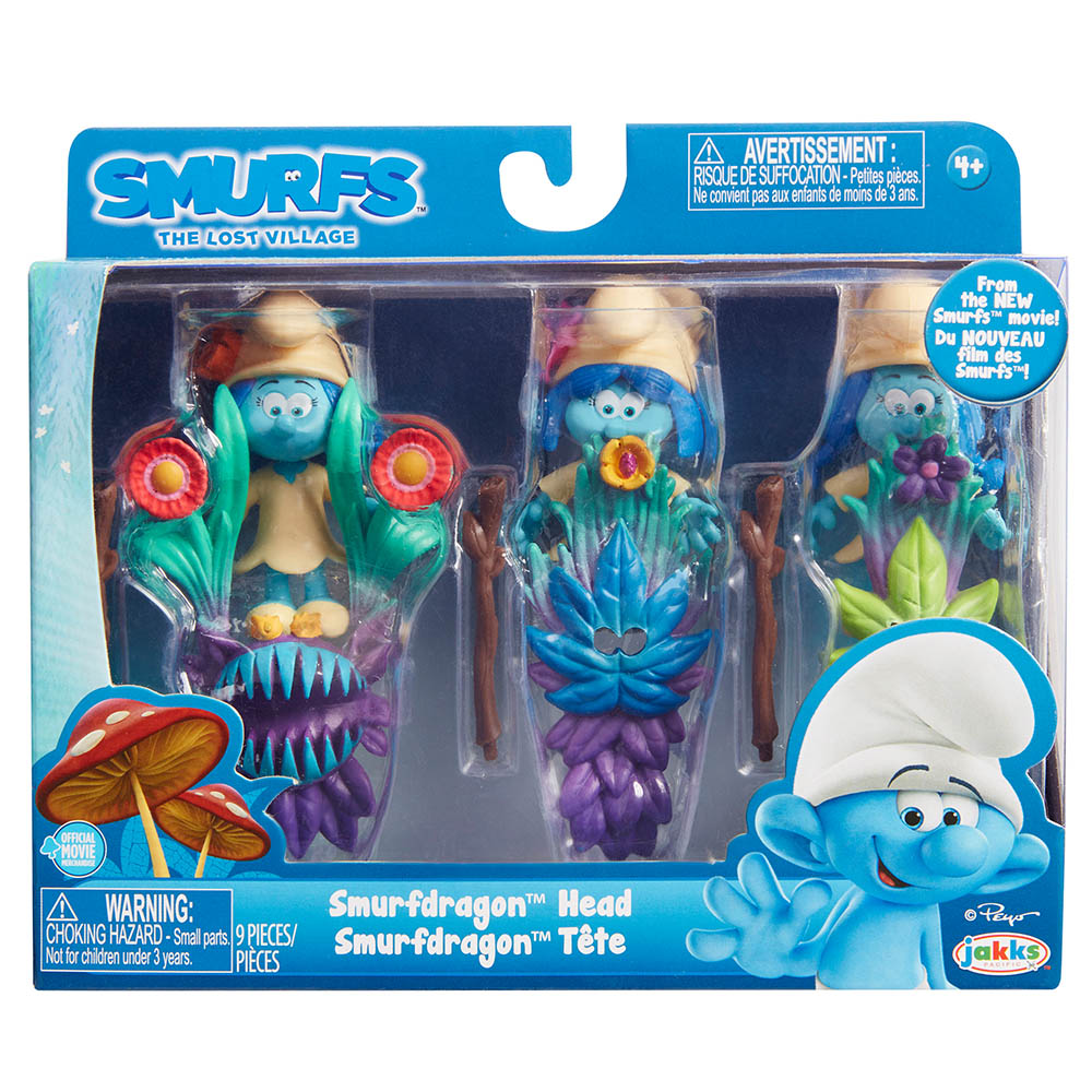 Şirinler Kayıp Köy Smurfstorm 3'lü Figür Set Model 2