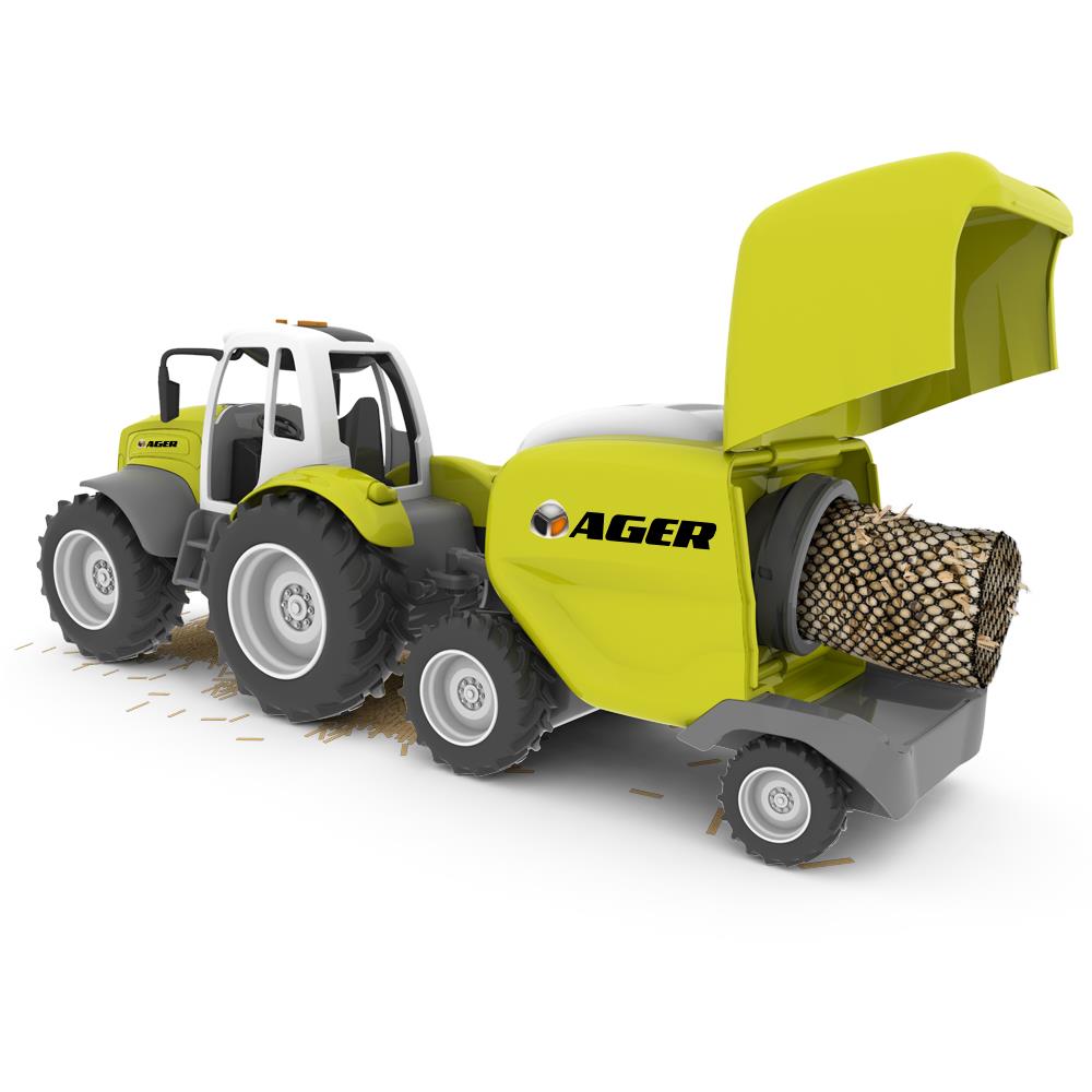 Road Rippers Çiftlik Araçları Balya Makinalı Traktör Oyun Seti