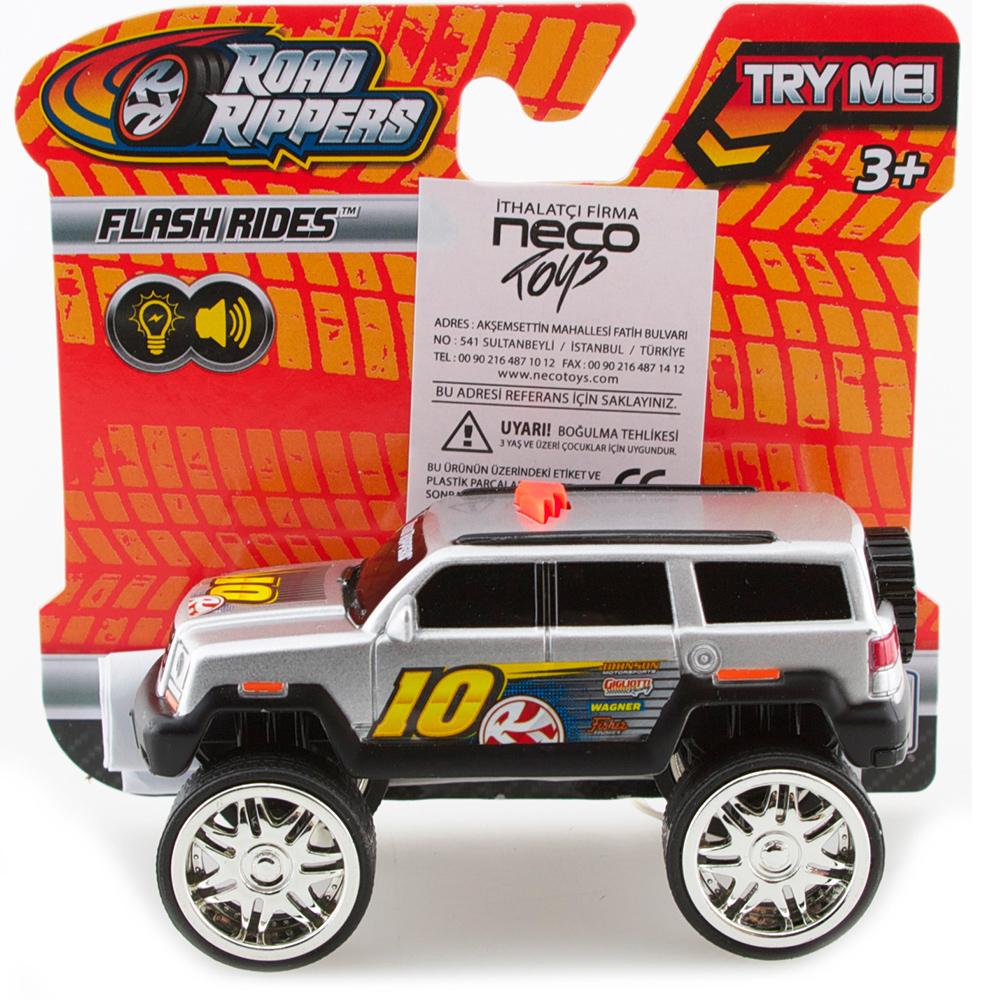 Road Rippers Sesli ve Işıklı Oyuncak Araba Jeep Gri