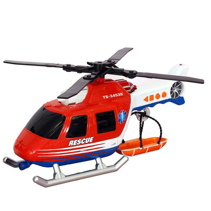 Road Rippers Rush Rescue Ses ışıklı Kurtarma Helikopteri