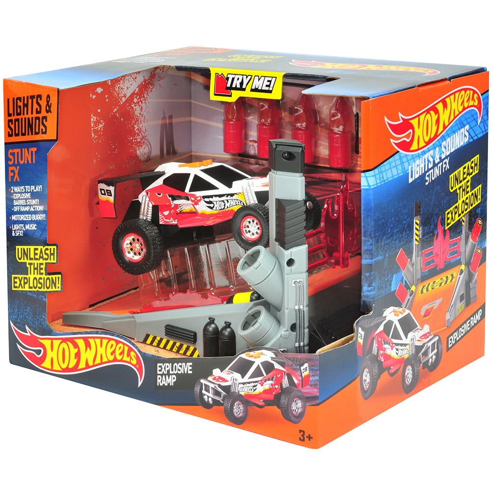 Hot Wheels Stunt FX Hareketli Sesli ve Işıklı Rampa Oyun Seti Kır