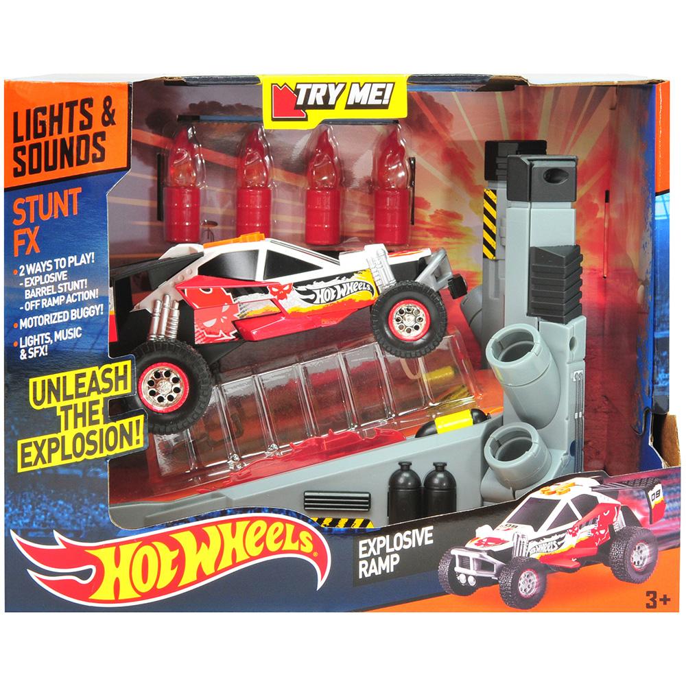 Hot Wheels Stunt FX Hareketli Sesli ve Işıklı Rampa Oyun Seti Kır