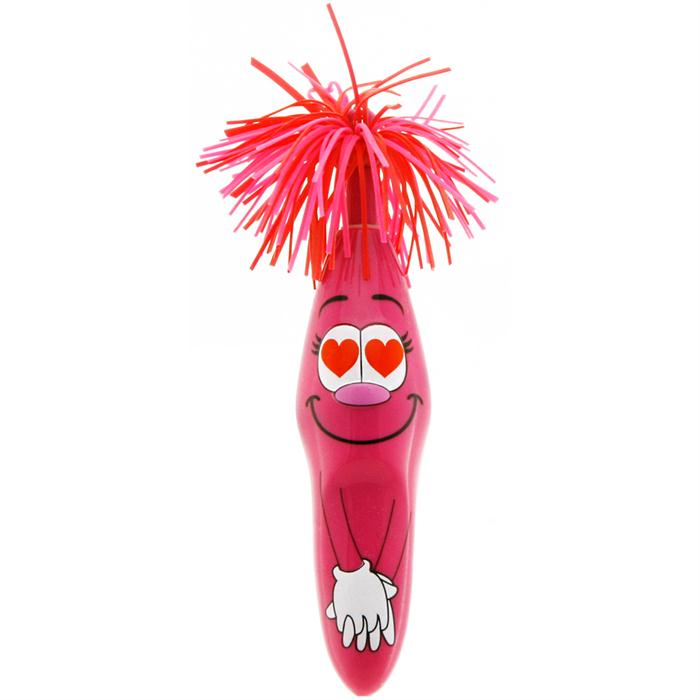 Aşık Suratlı Pembe Tükenmez Kalem 11 cm