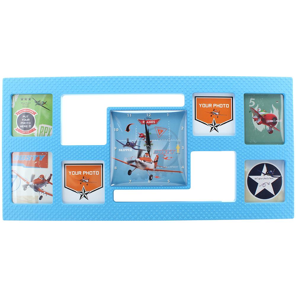 Uçaklar Çerçeveli Duvar Saati