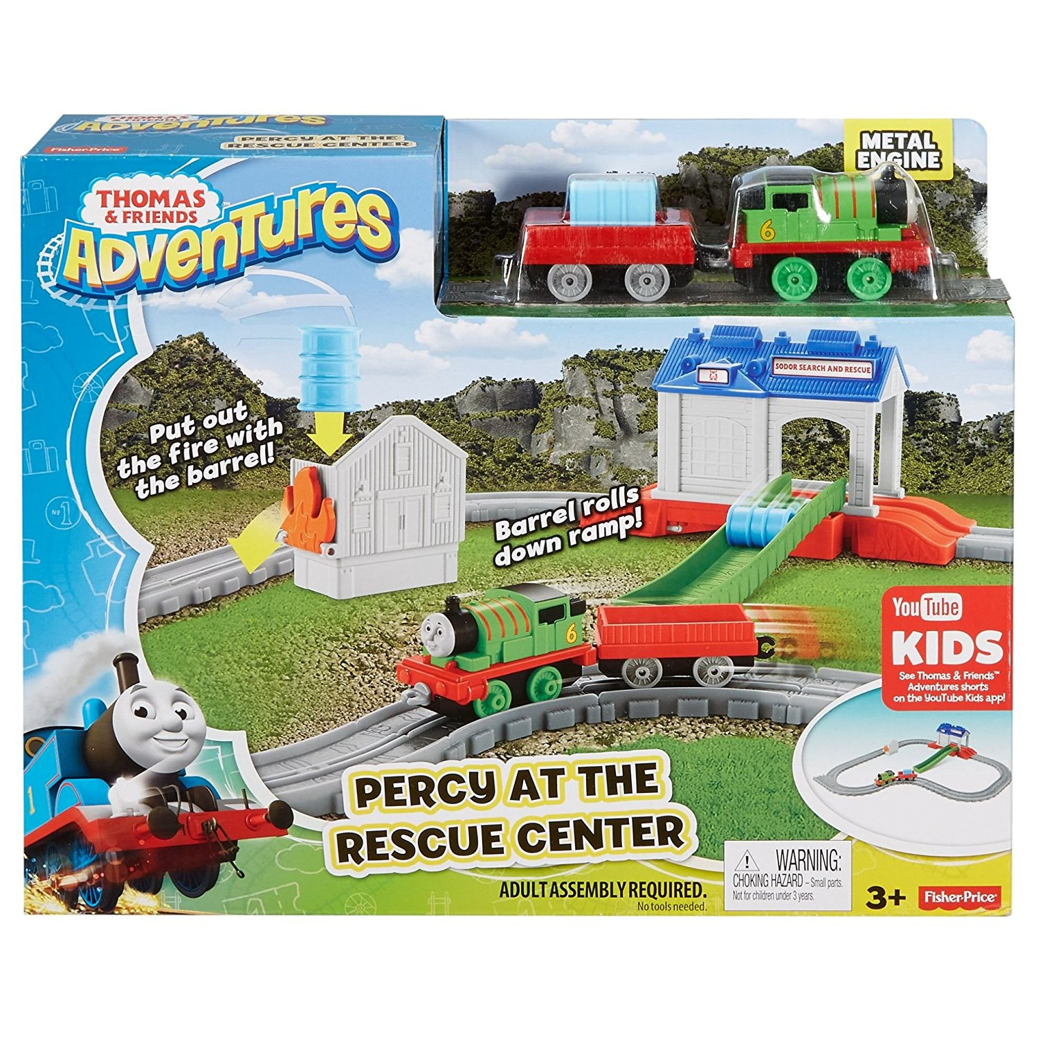 Thomas & Friends Adventures Percy Kurtarma Merkezi Oyun Seti