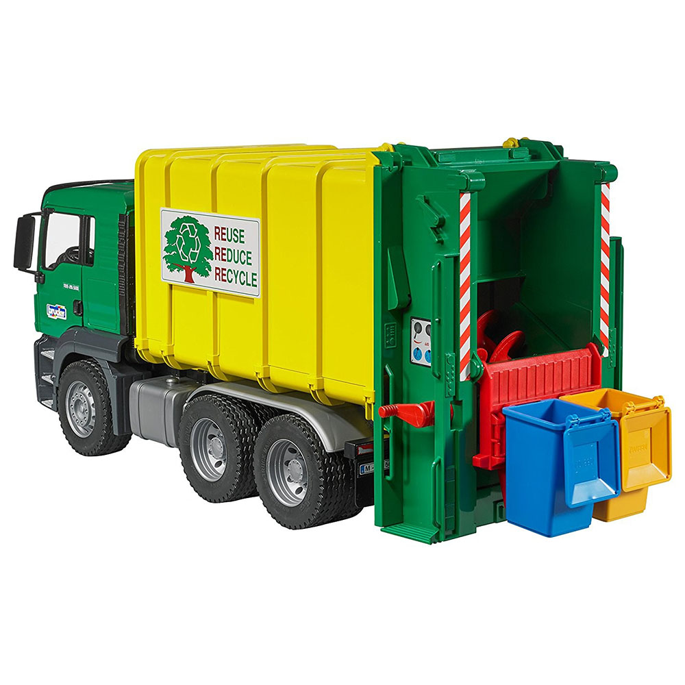 Bruder Man TGS Çöp Kamyonu Yeşil