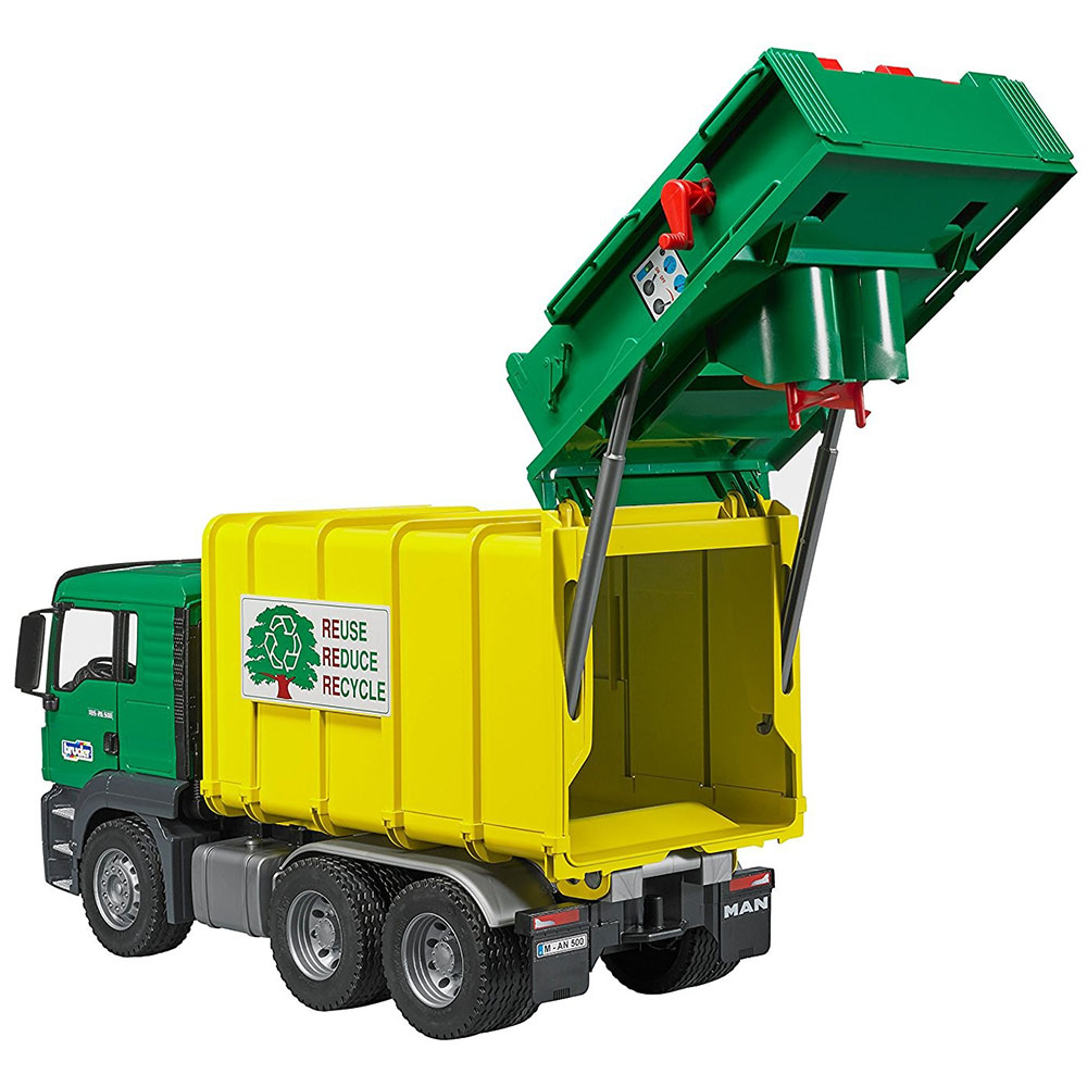 Bruder Man TGS Çöp Kamyonu Yeşil