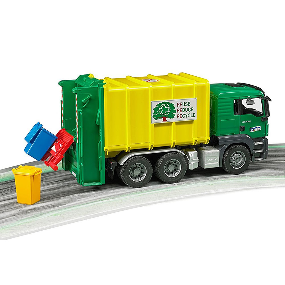 Bruder Man TGS Çöp Kamyonu Yeşil