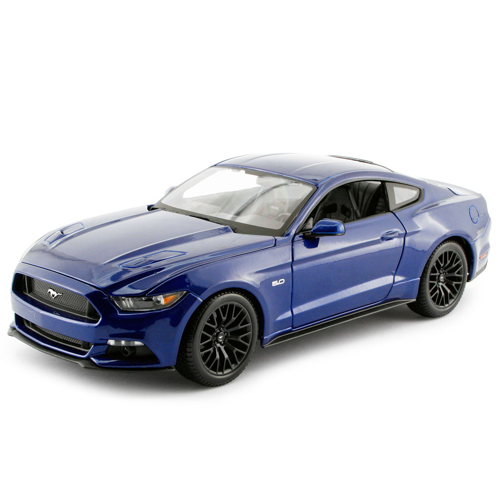 Maisto 2015 Ford Mustang GT 1:18 Model Araba S/E Mavi