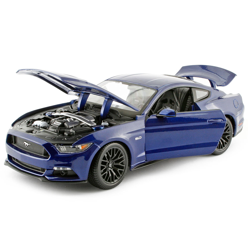 Maisto 2015 Ford Mustang GT 1:18 Model Araba S/E Mavi