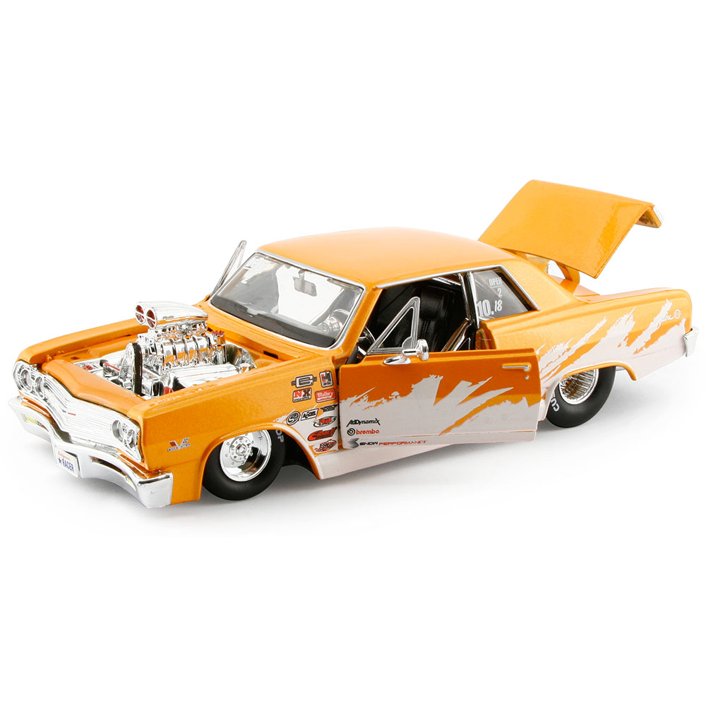 Maisto 1965 Chevrolet Malibu Ss 1:24 Model Araba P/R Turuncu