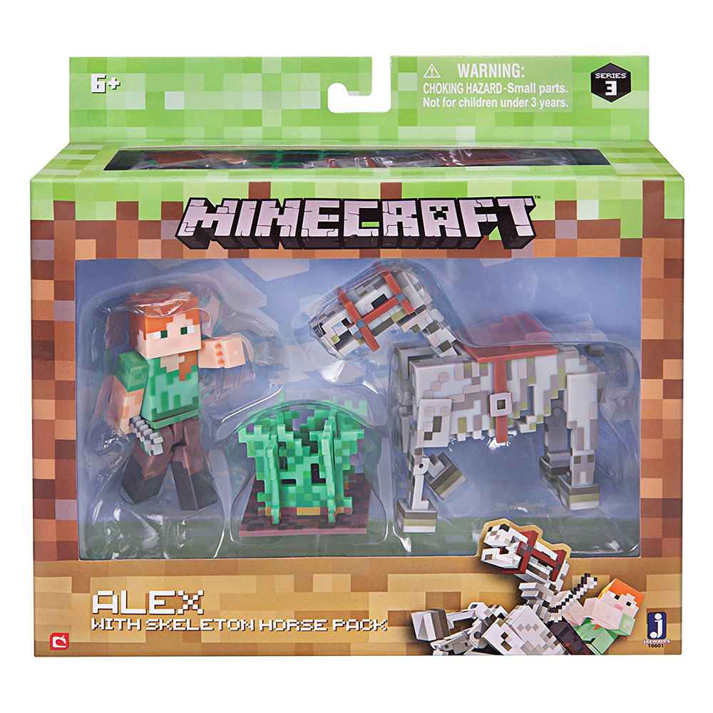 Minecraft Alex ve İskelet Atı