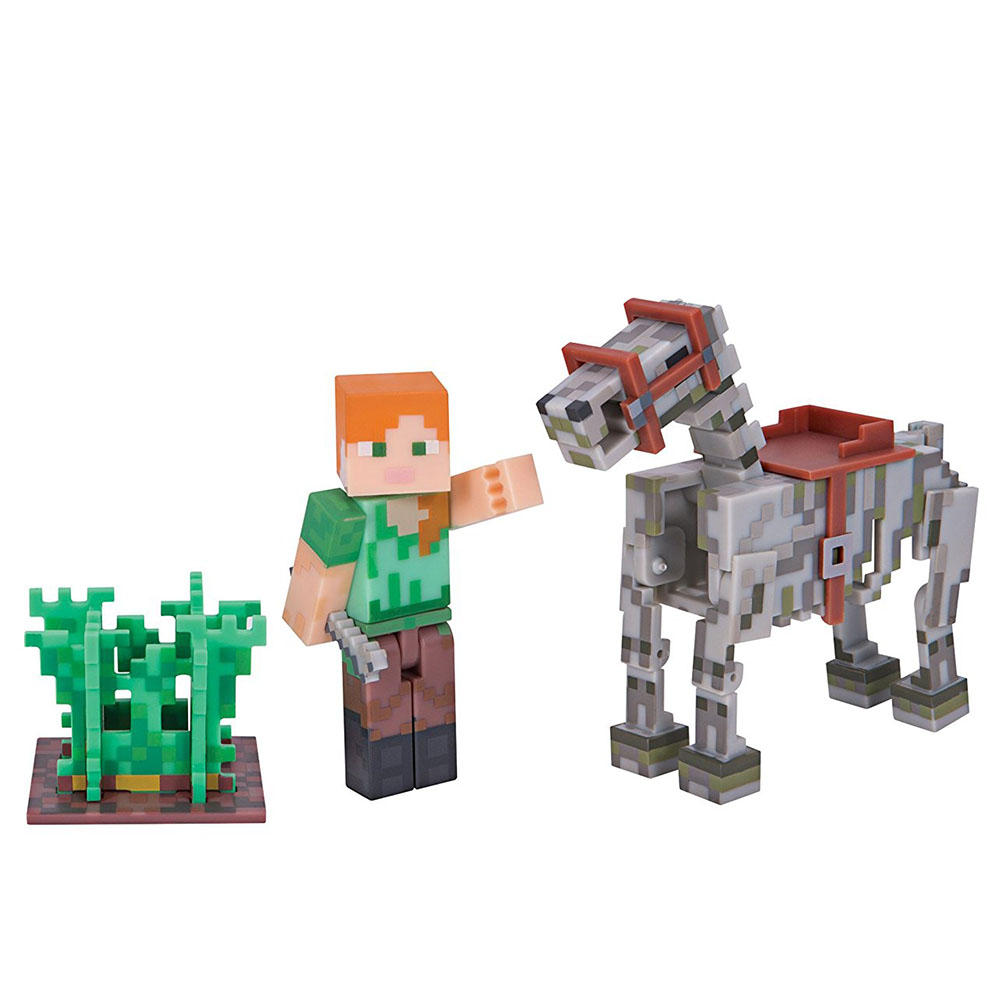 Minecraft Alex ve İskelet Atı