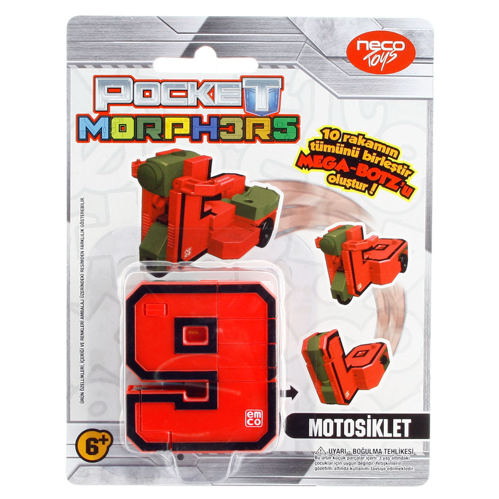 Pocket Morphers Dönüşebilen Numaralar Motosiklet