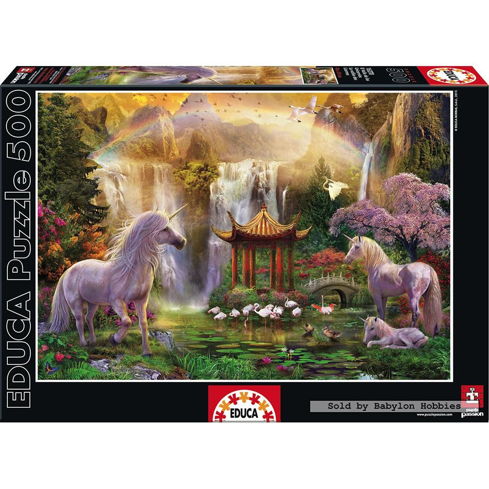Educa 500 Parça Puzzle Unicorn Valley of the Waterfalls
