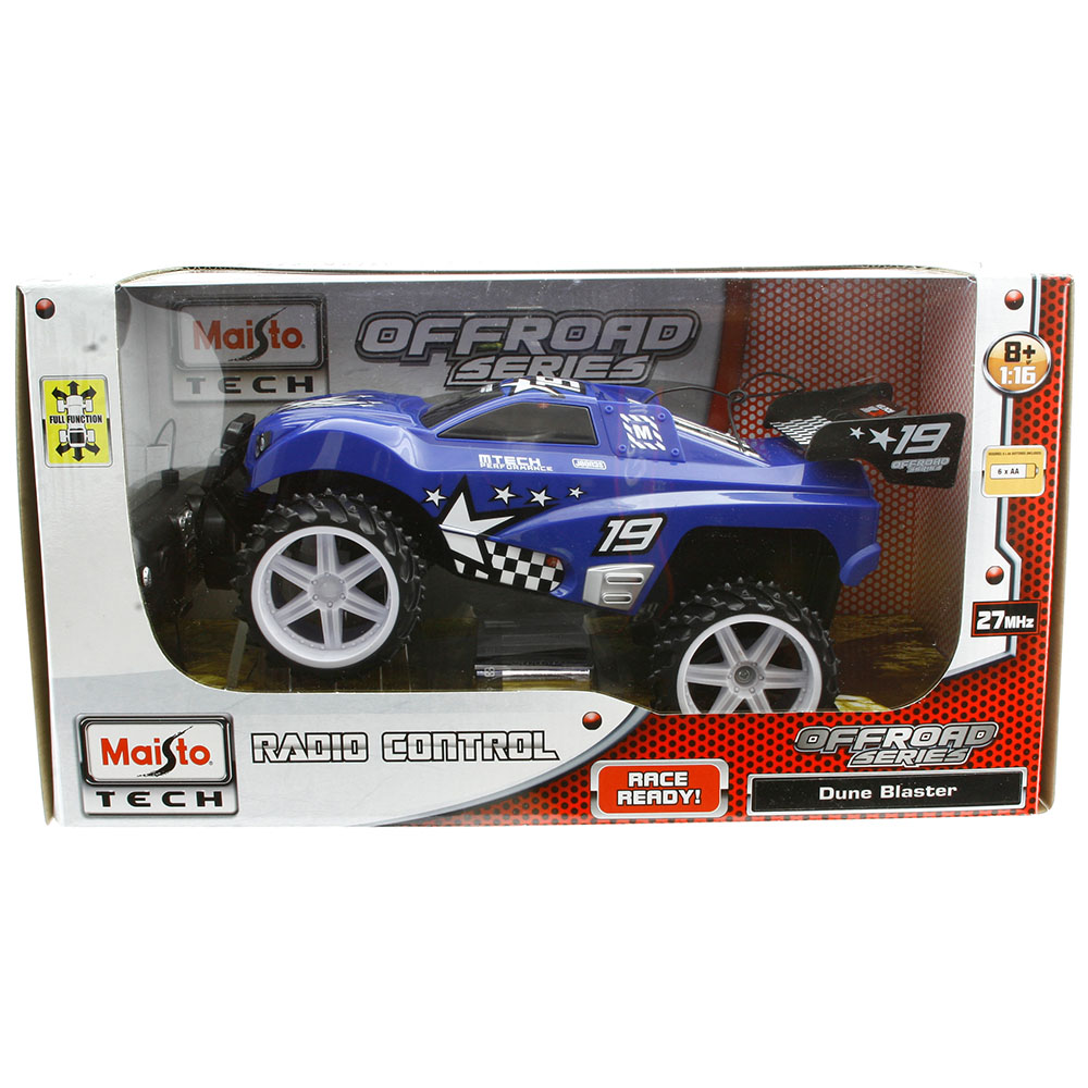 Maisto Tech 1:16 Dune Blaster Uzaktan Kumandalı Araba Mavi Beyaz