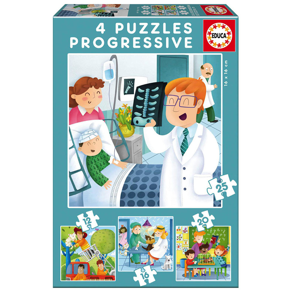 Çocuk Puzzle Karton 12-16-20-25 When I Grow Old I Want To Be