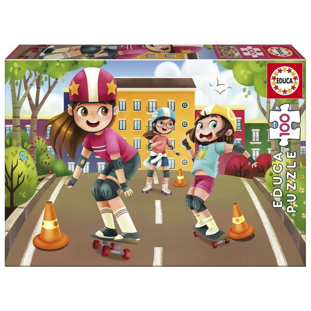 Çocuk Puzzle Karton 100 Skating