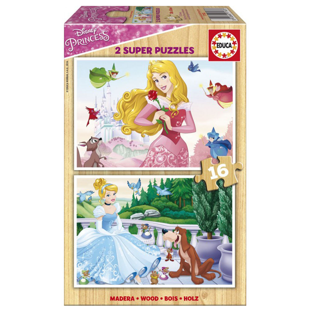 Çocuk Ahşap 2 X 16 Disney Princesses