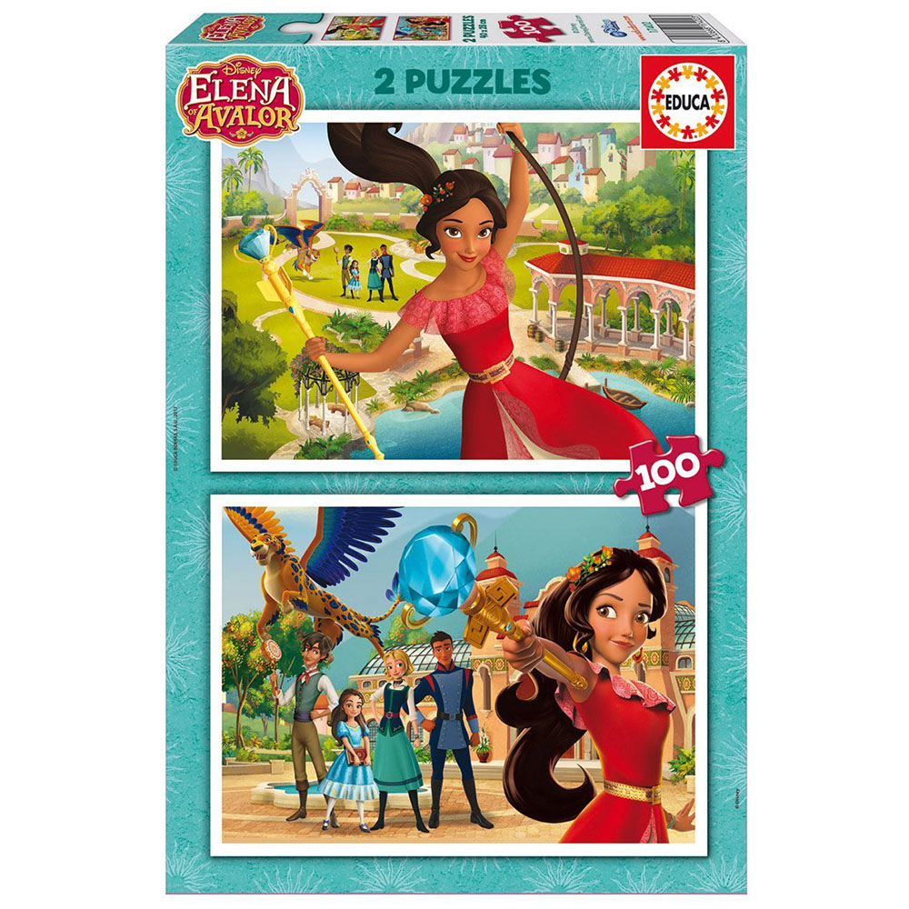 Çocuk Puzzle Karton 2X100 Elana of Avalor