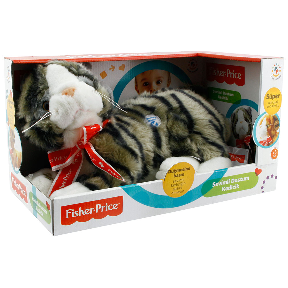 Fisher Price Büyük Boy Peluş Siyah Kedi