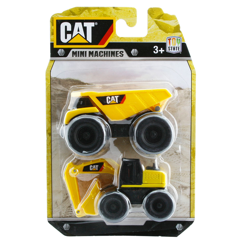 Cat Dump Truck ve Excavator 2'li Mini Araç