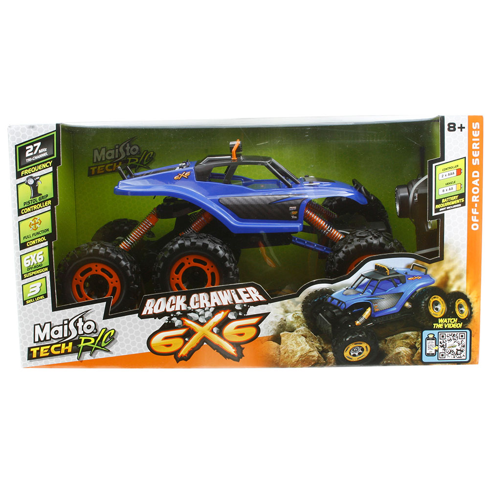 Maisto Rock Crawler 6x6 Uzaktan Kumandalı Mavi