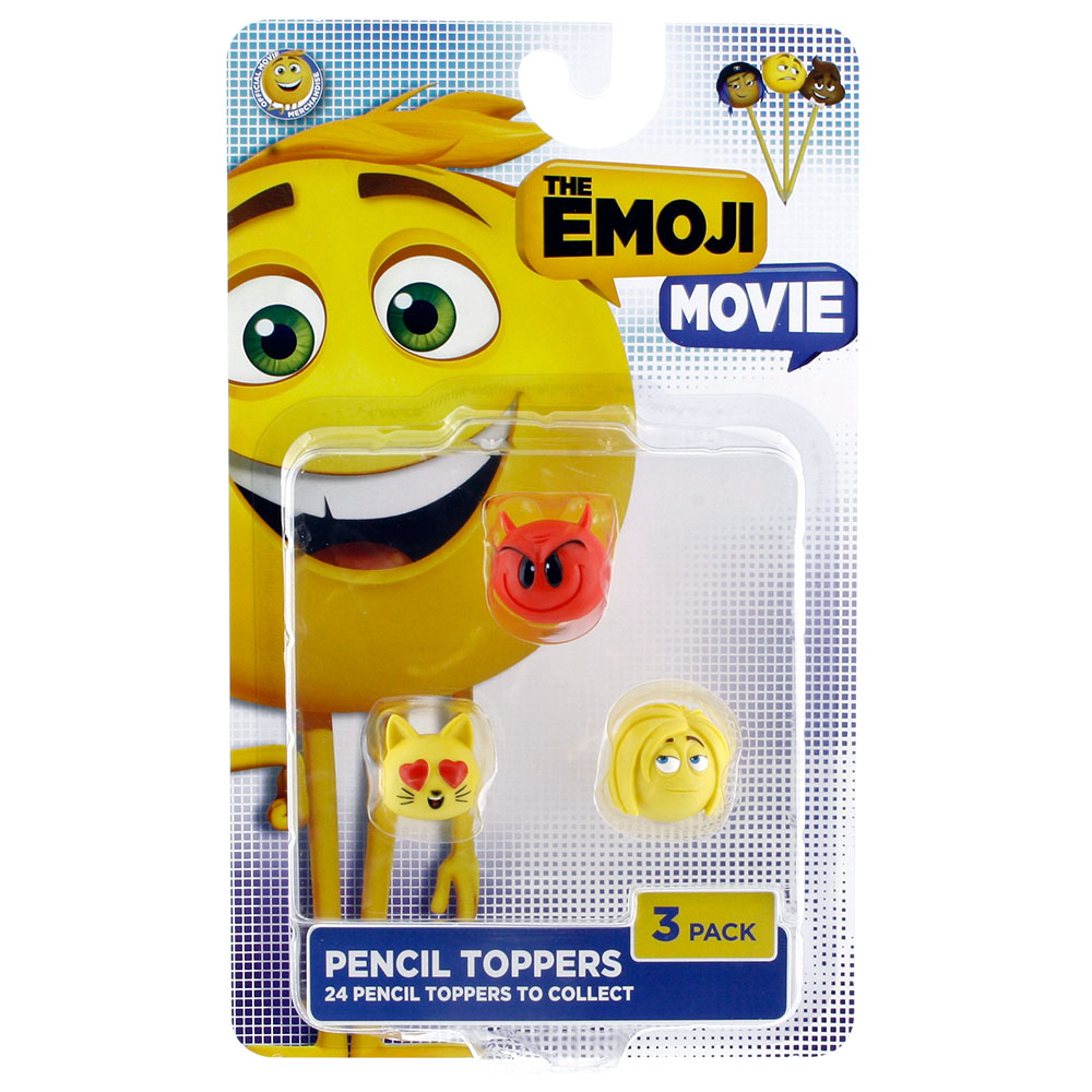 Emoji Movie 3'lü Kalem Süsü Model 2