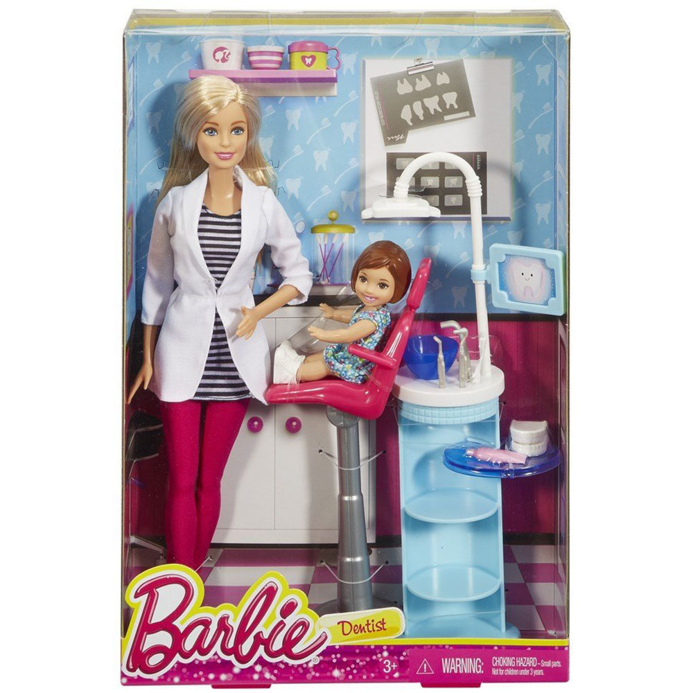 Barbie Ben Büyüyünce Meslek Bebekleri Dişçi Oyun Seti