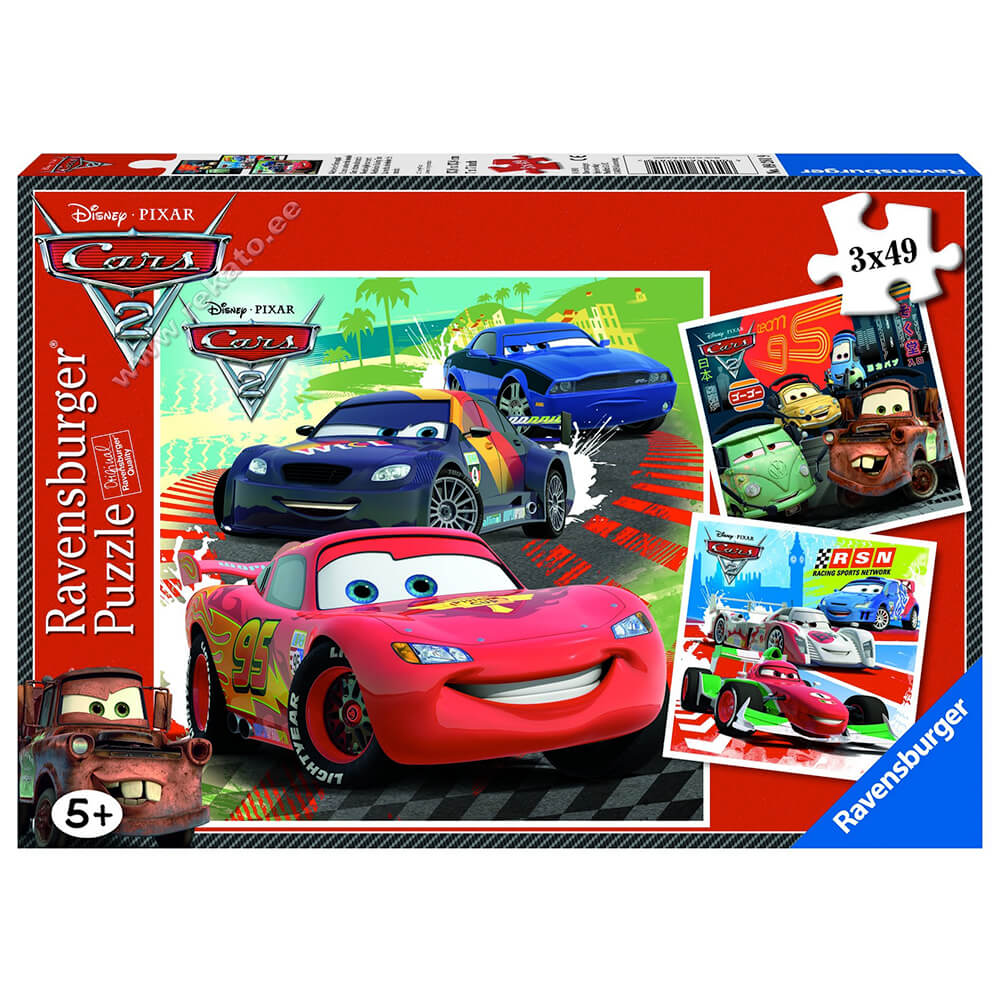Ravensburger 3 x 49 Parça Çocuk Puzzle Cars 2