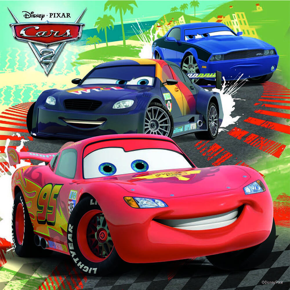 Ravensburger 3 x 49 Parça Çocuk Puzzle Cars 2