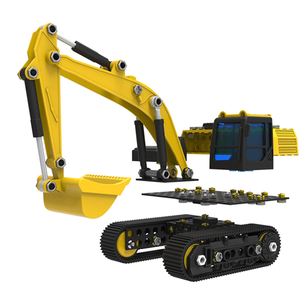 Cat Excavator İş Makinesi Sök Tak Smart Araçlar Oyun Seti