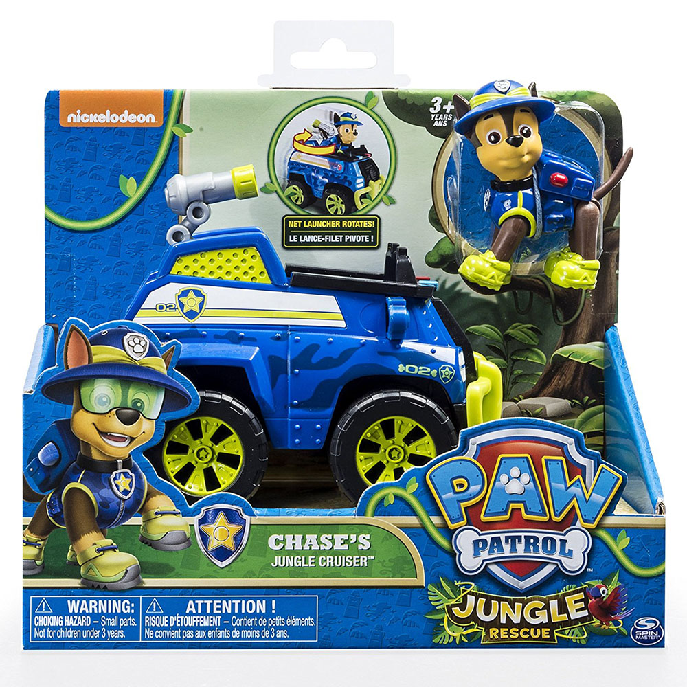 Paw Patrol Jungle Rescue Chase Figür ve Araç Seti