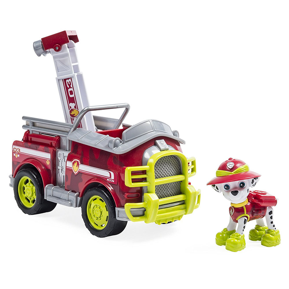 Paw Patrol Jungle Rescue Marshall Figür ve Araç Seti