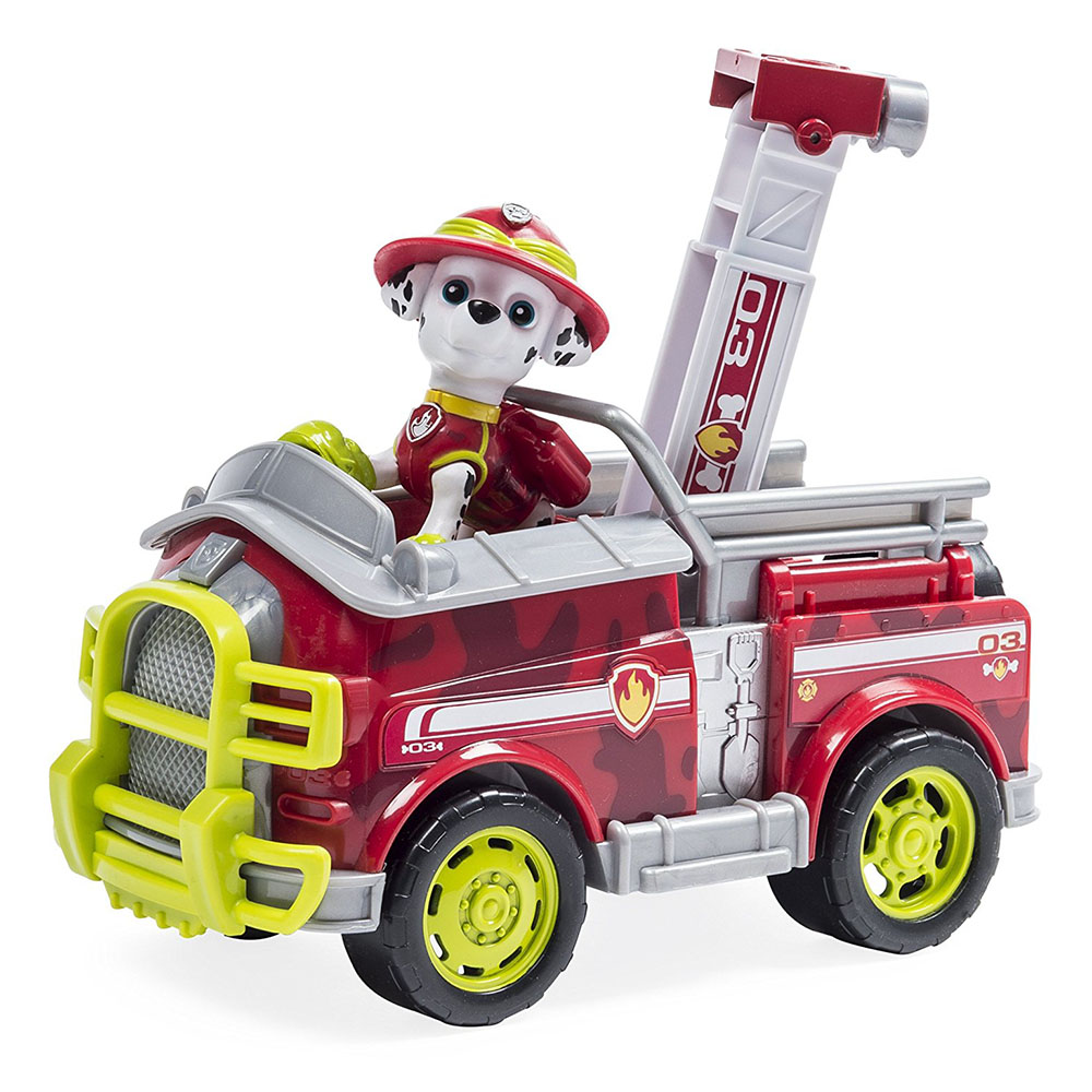 Paw Patrol Jungle Rescue Marshall Figür ve Araç Seti