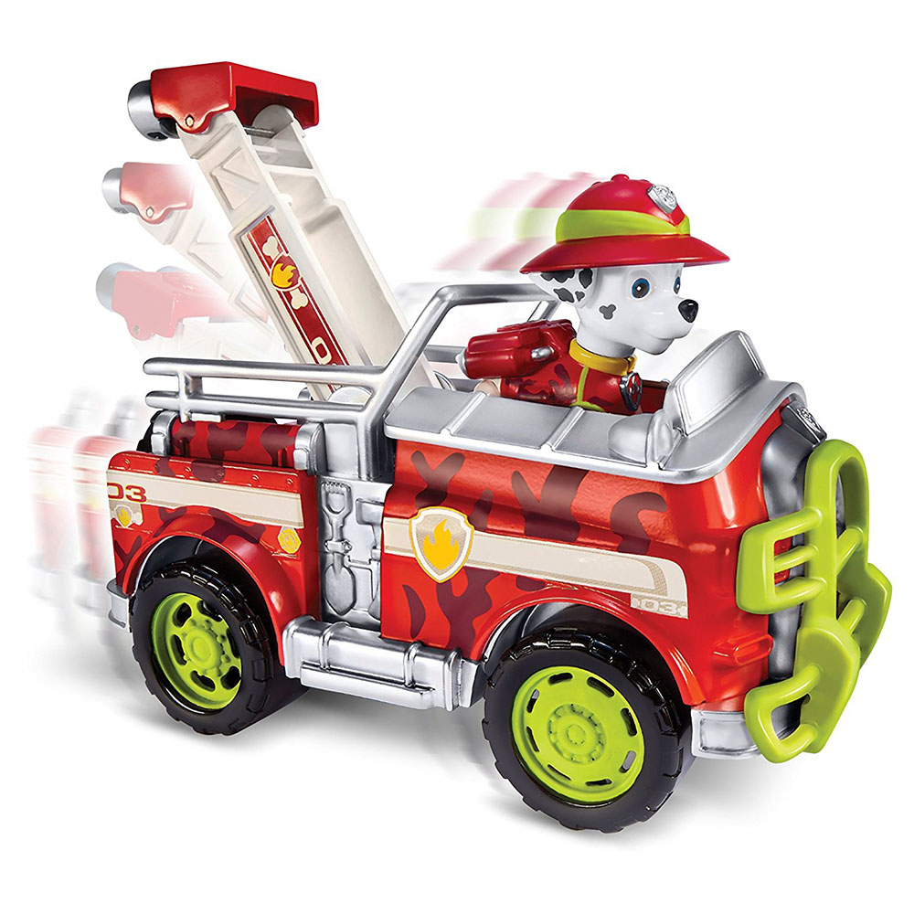 Paw Patrol Jungle Rescue Marshall Figür ve Araç Seti