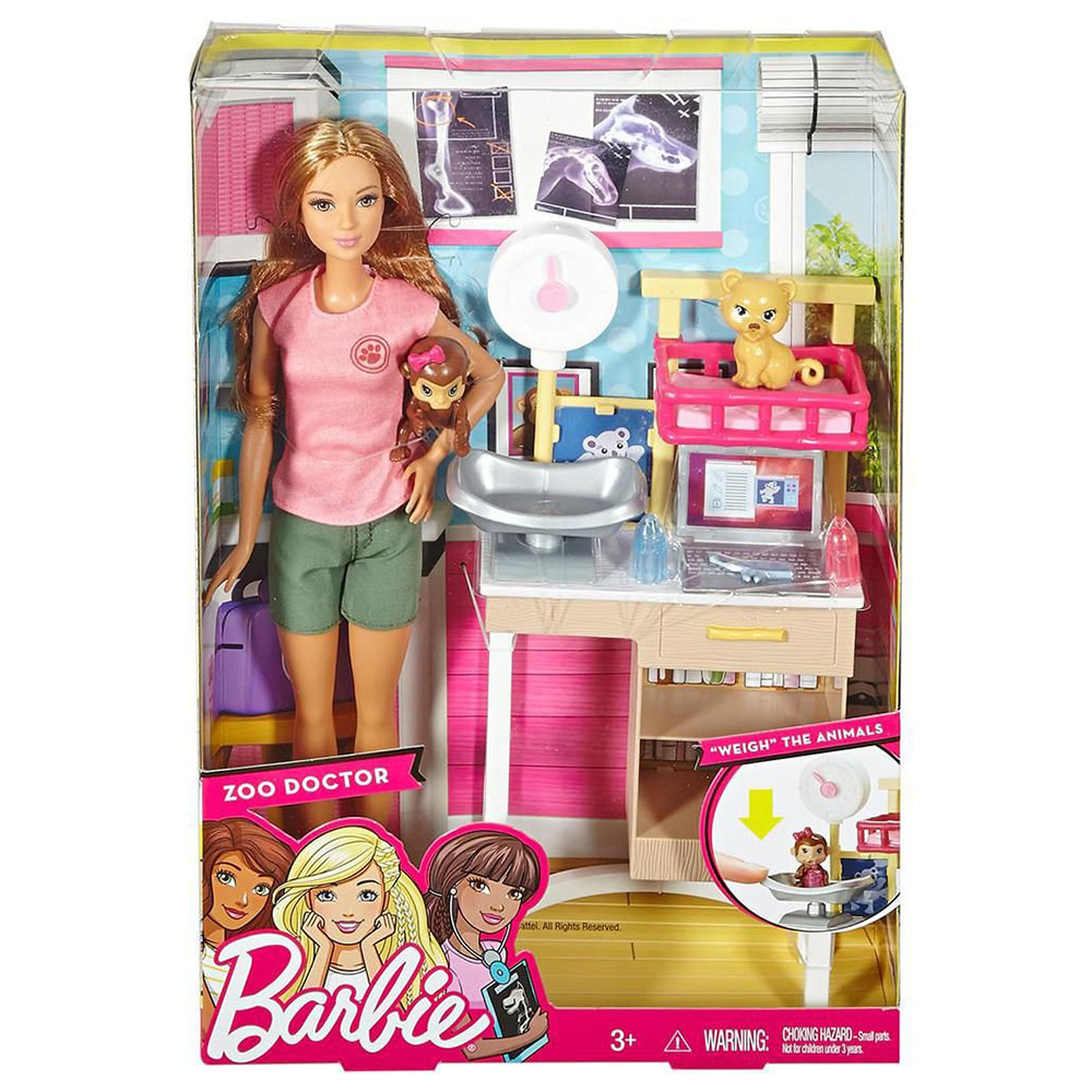 Barbie Ben Büyüyünce Meslek Bebekleri Veteriner Oyun Seti