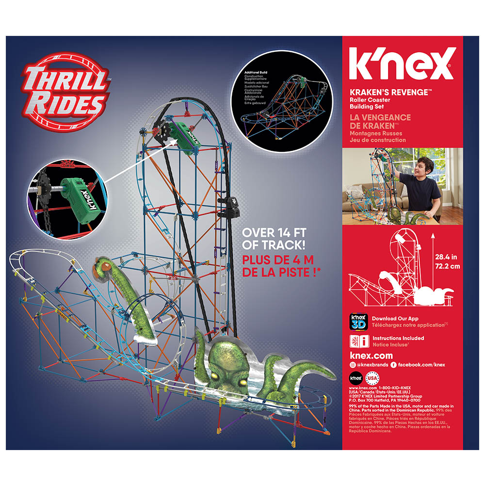 K'Nex Krakens Revenge Roller Coaster 17616 (Motorlu)