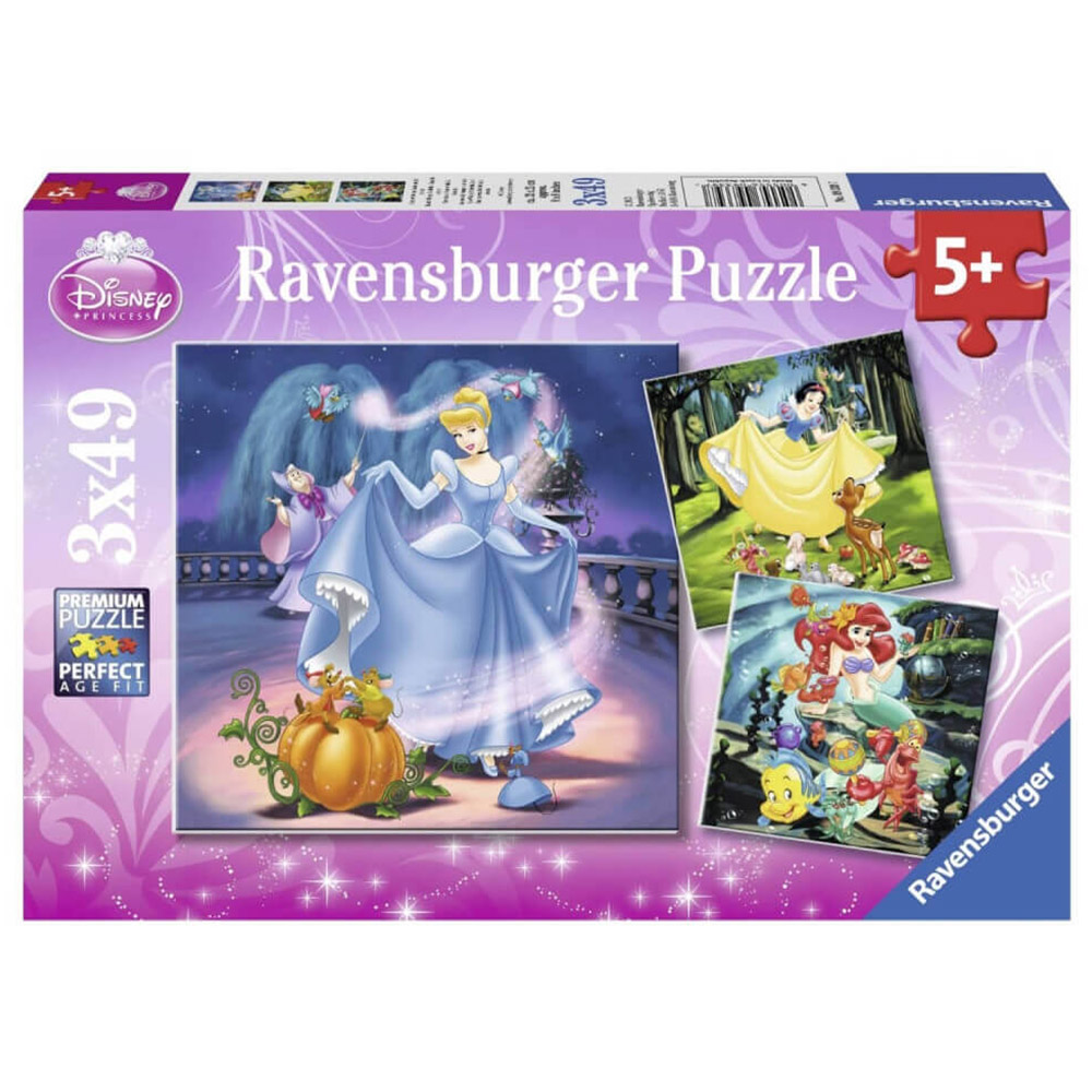 Ravensburger 3 x 49 Parça Puzzle Disney Prenses