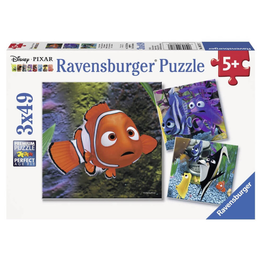 Ravensburger 3 x 49 Parça Çocuk Puzzle Nemo’nun Akvaryumu