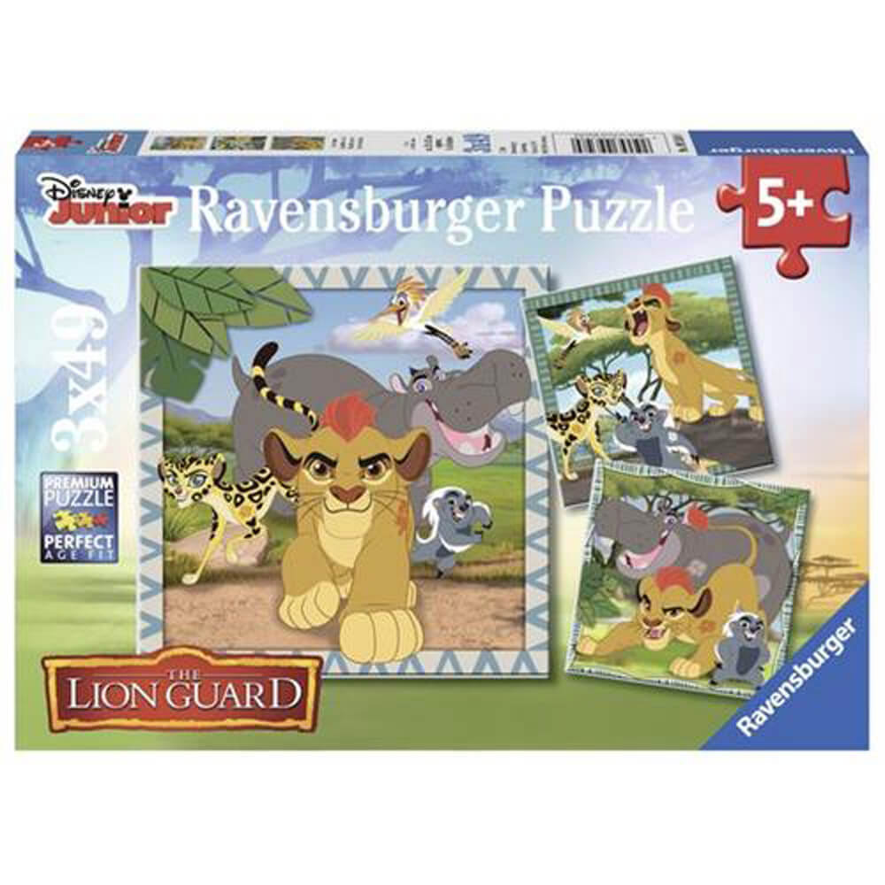 Ravensburger 3 x 49 Parça Çocuk Puzzle Aslan Kral