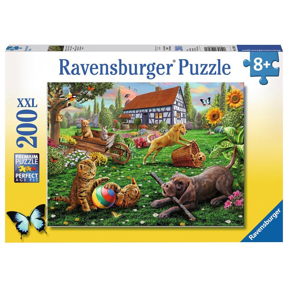 Ravensburger 200 Parça Çocuk Puzzle Bahçede