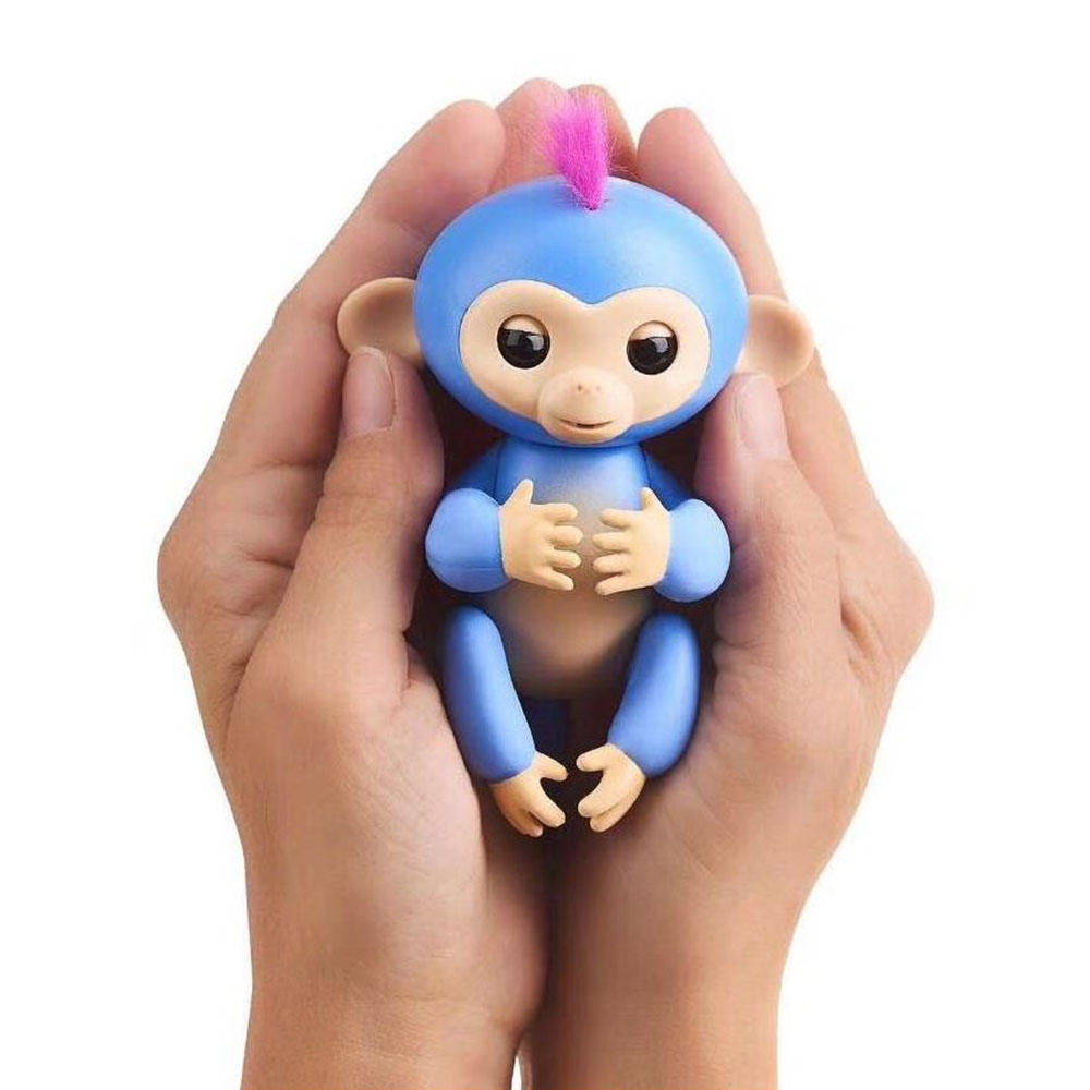 Happy Monkey İnteraktif Parmak Maymunu Mavi | Loco Poco Oyuncak