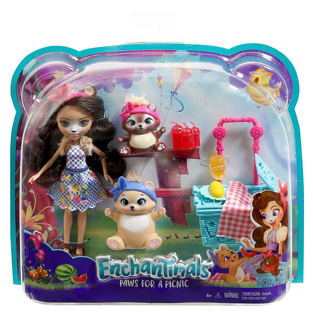 Enchantimals Bren Bear Ve Snore Piknik Oyun Seti