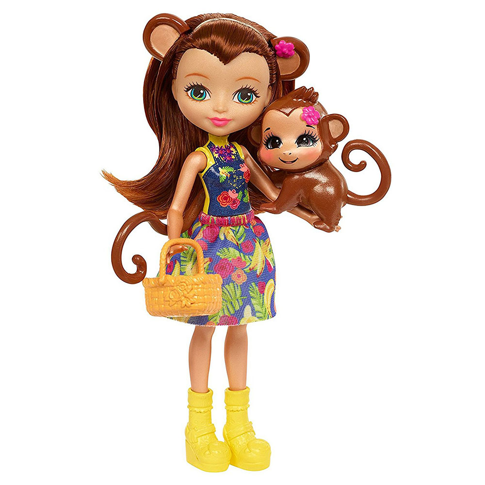 Enchantimals Merit Monkey ve Meyve Arabası Oyun Seti